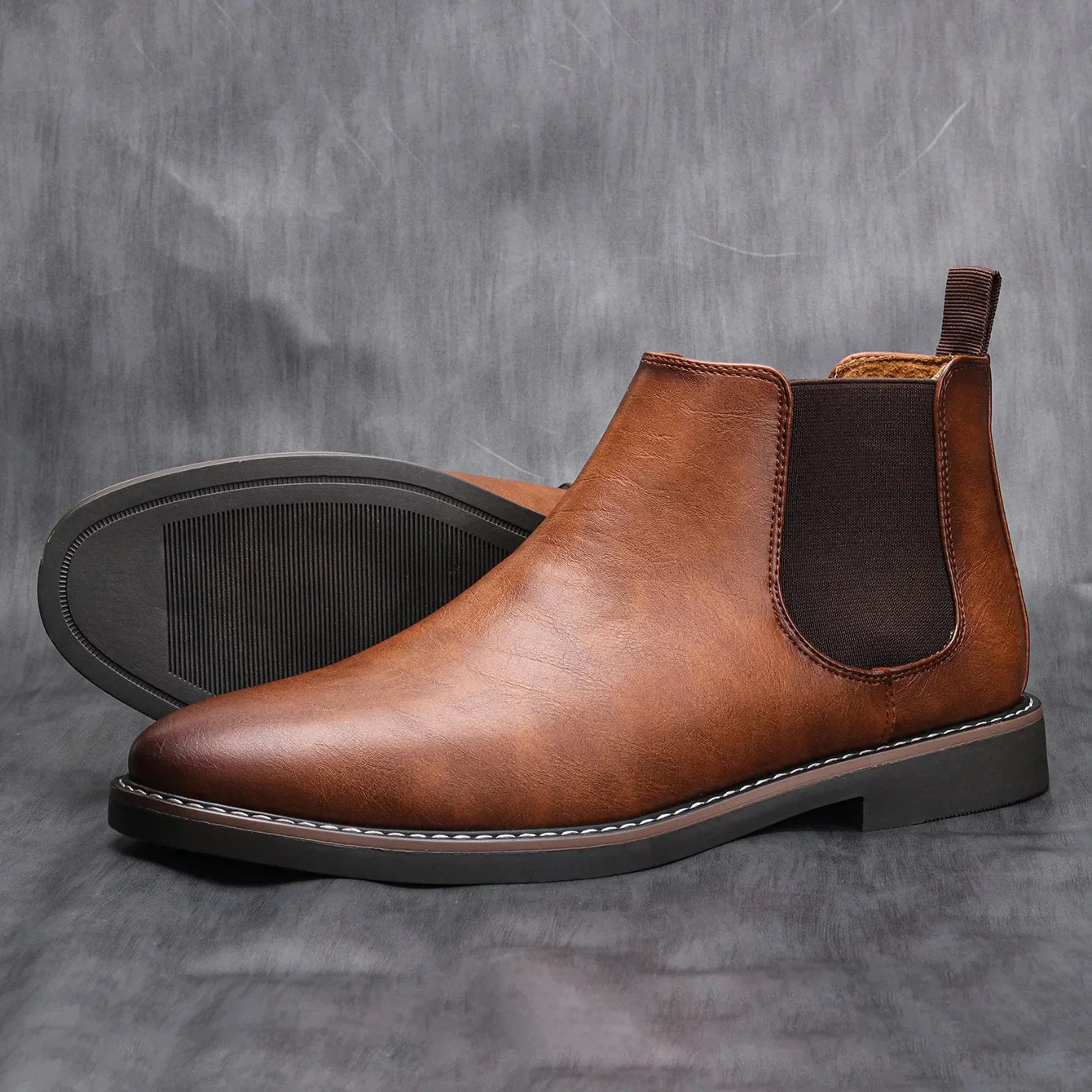 Earthtone Chelsea Boots | Vegan Suede Classic Design | Viretti Milano