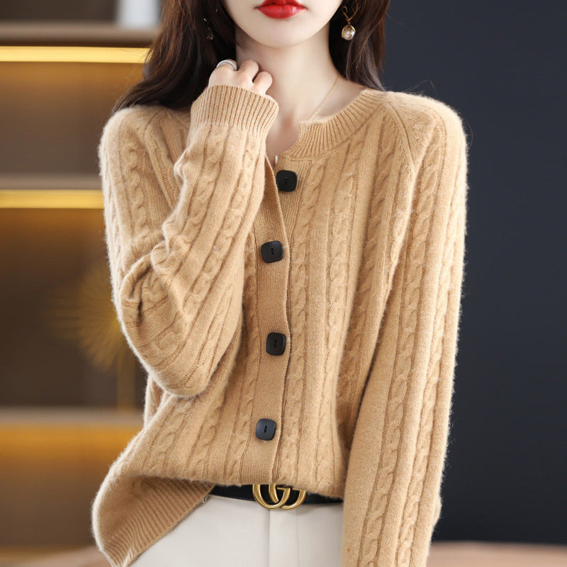 Cable Knit Cardigan – Minimalist Chic