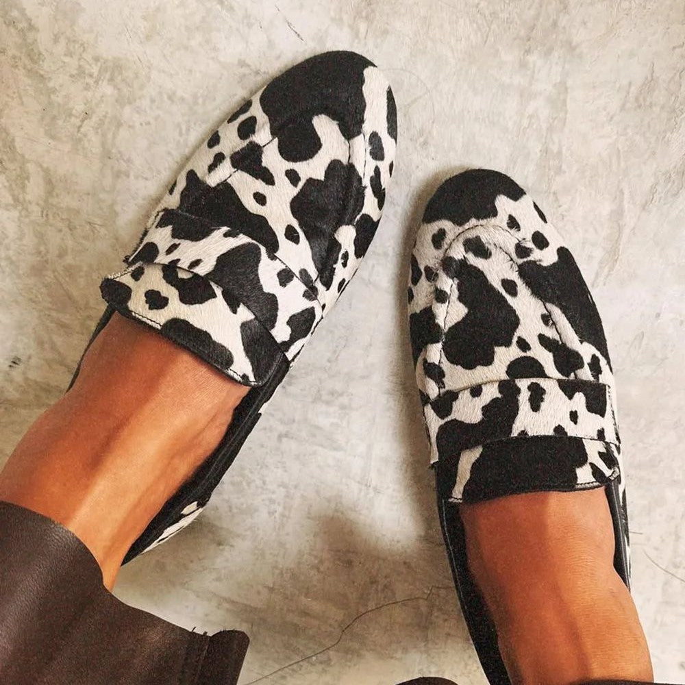 Animal Print Loafers – Stylish Versatile Slip-Ons