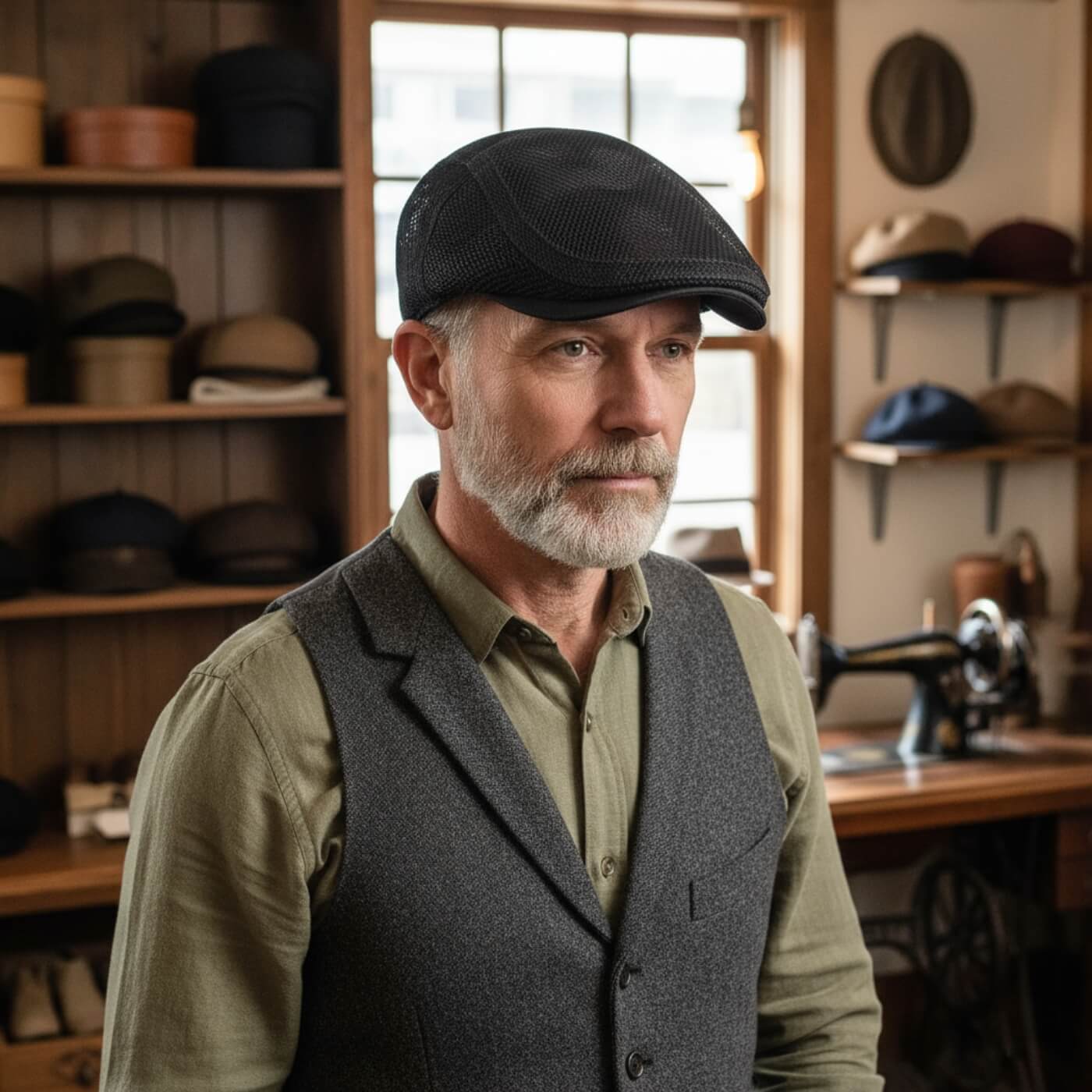 Mesh Flat Cap | Lightweight Sun Protection