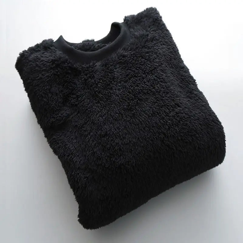 Textured Fleece Pullover | Cozy Warm Wear