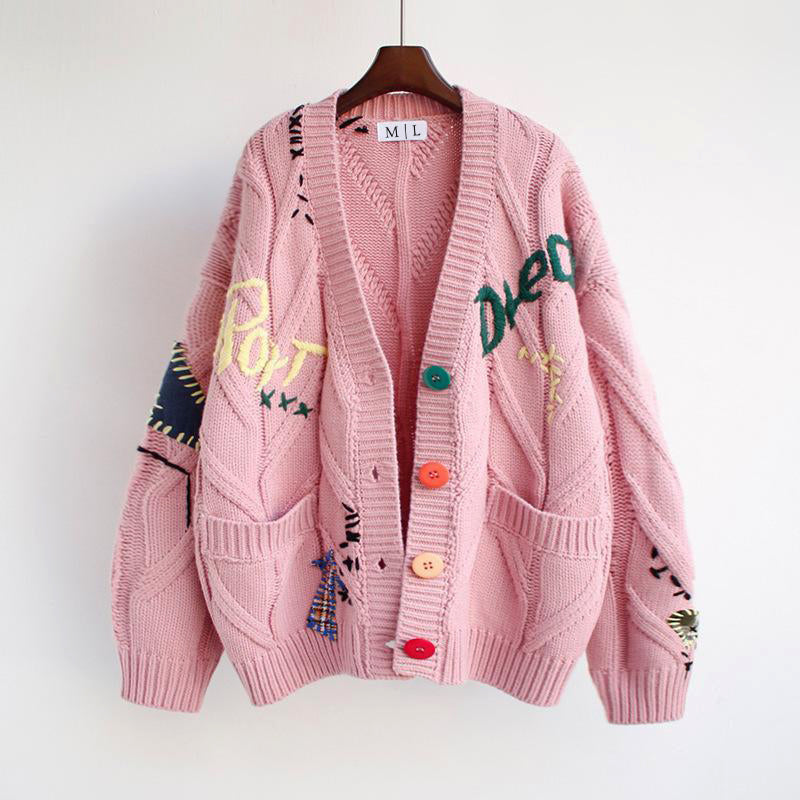 Retro Knit Cardigan | Vintage Patchwork