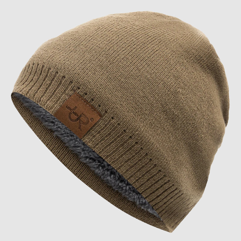 Ribbed Knit Beanie – Classic Fleece Lined