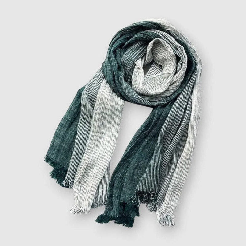 Cotton Scarf – Lightweight Striped Elegance