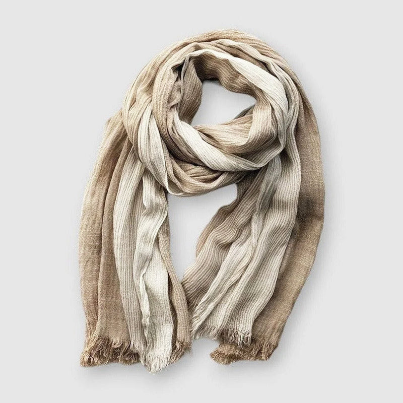 Cotton Scarf – Lightweight Striped Elegance