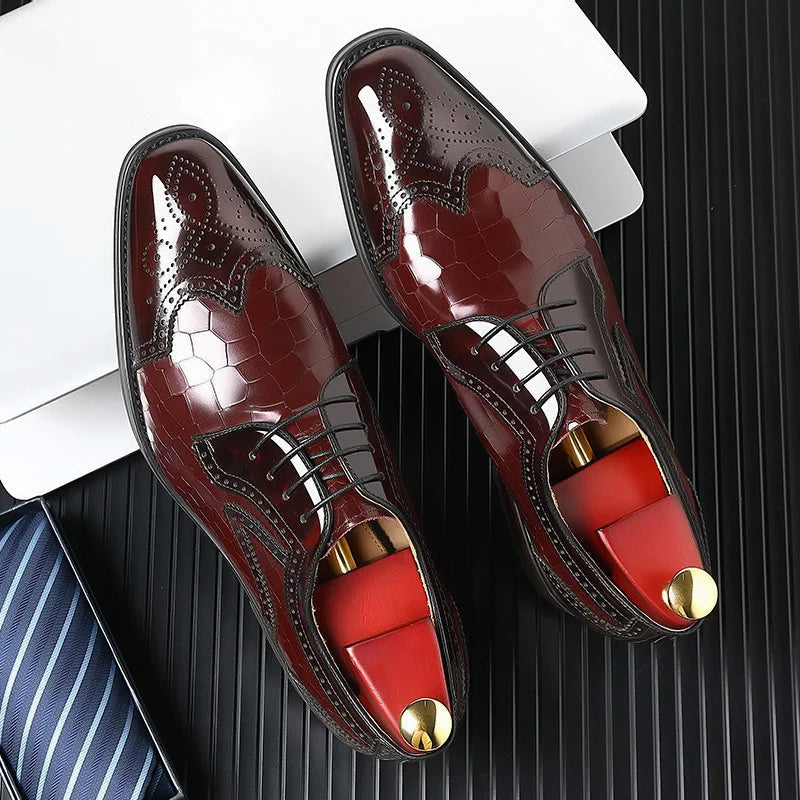 Baronet Oxford Shoes | Italian Luxury Pointed Toe Dress Shoes | Viretti Milano