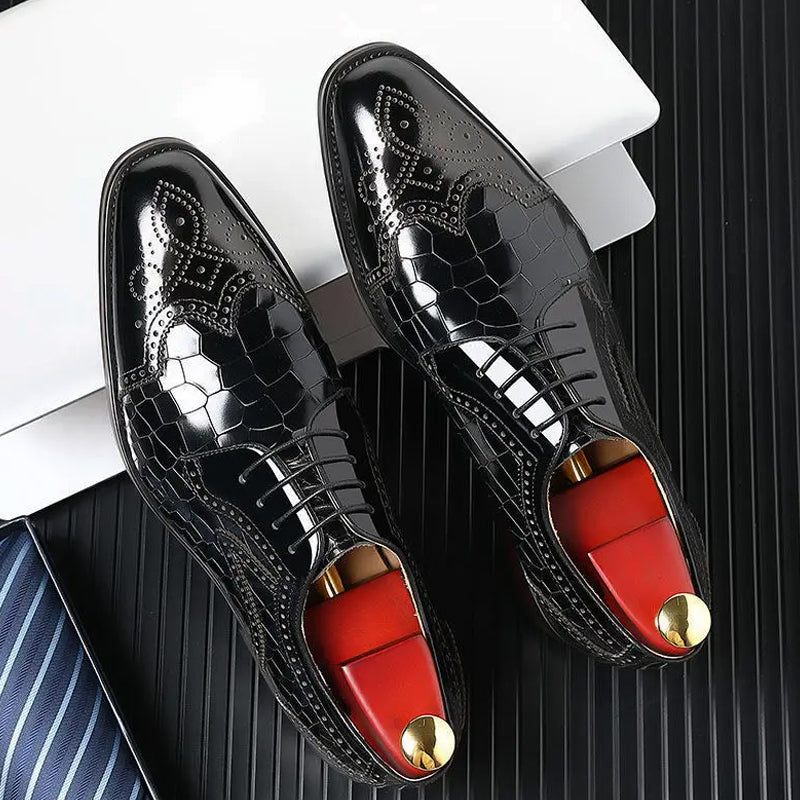 Baronet Oxford Shoes | Italian Luxury Pointed Toe Dress Shoes | Viretti Milano