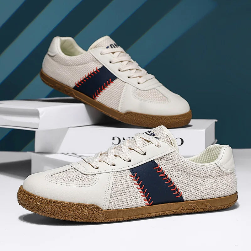 Italian Casual Sneakers | Lightweight Breathable Canvas Shoes | Viretti Milano