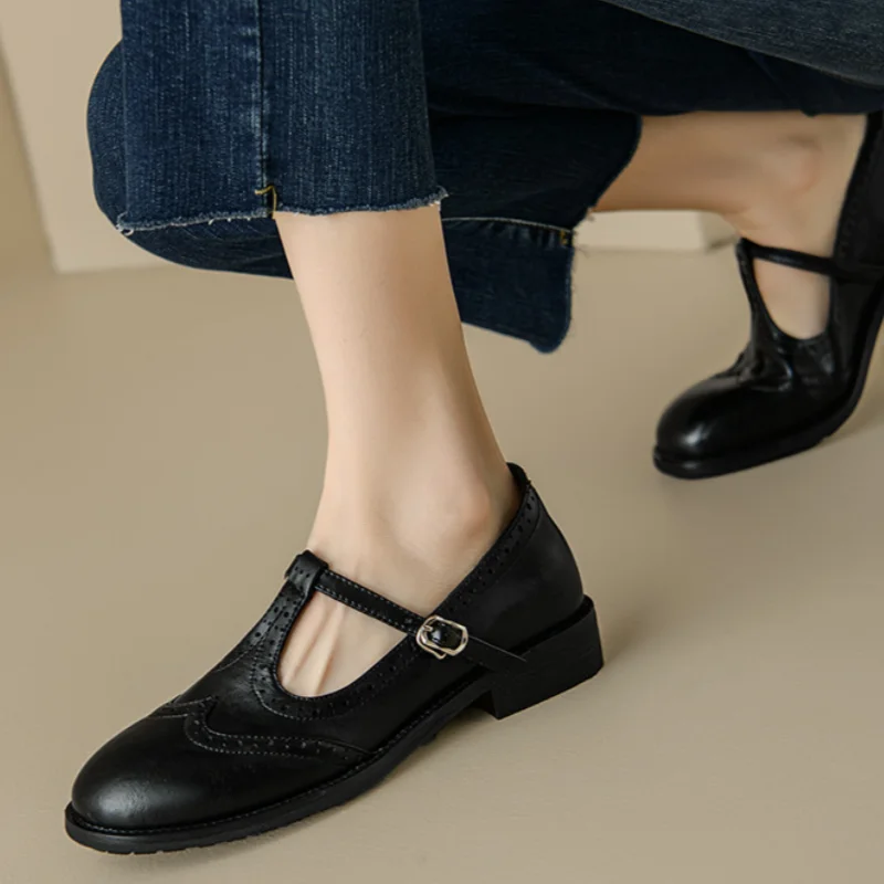 T-Strap Mary Janes | Elegant Flats