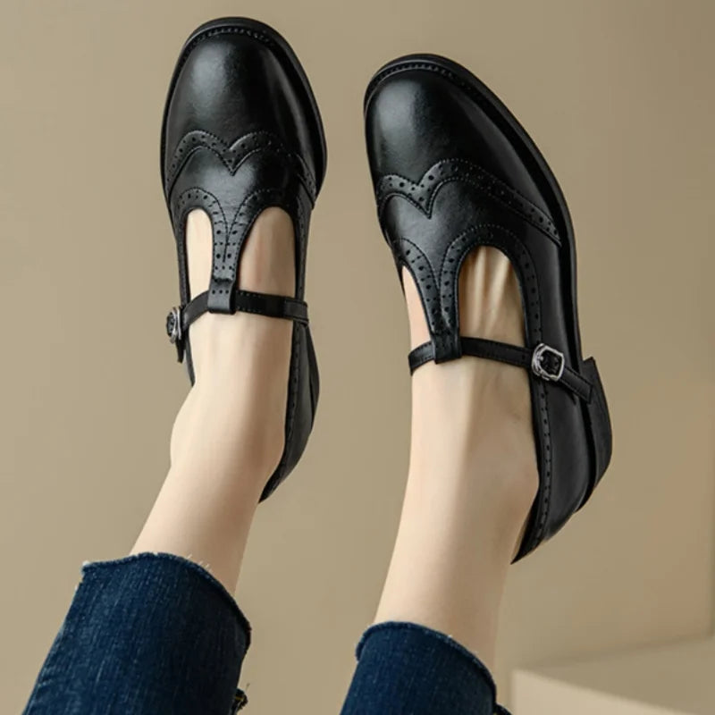 T-Strap Mary Janes | Elegant Flats
