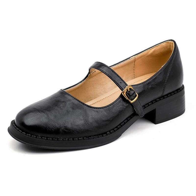 Classic Leather Mary Janes - Viretti Milano