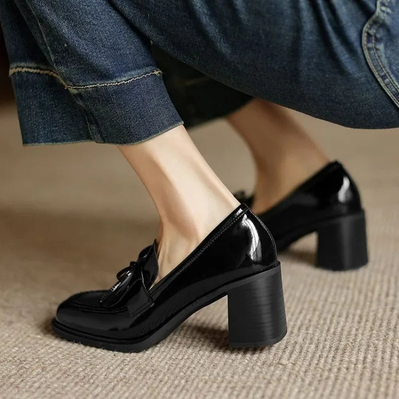 Dorothy Loafer Pumps – Premium Leather Tassel