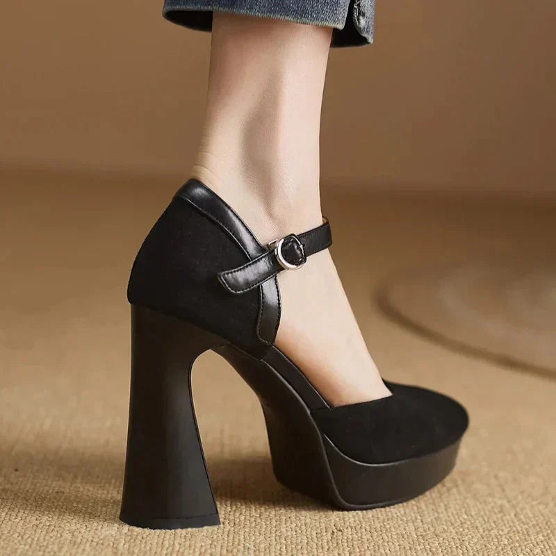 Elegant Pumps – Block Heel Shoes