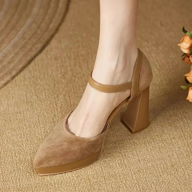 Elegant Pumps – Block Heel Shoes