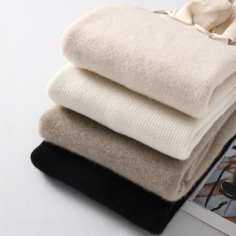 Ribbed Hoodie - Relaxed Knit