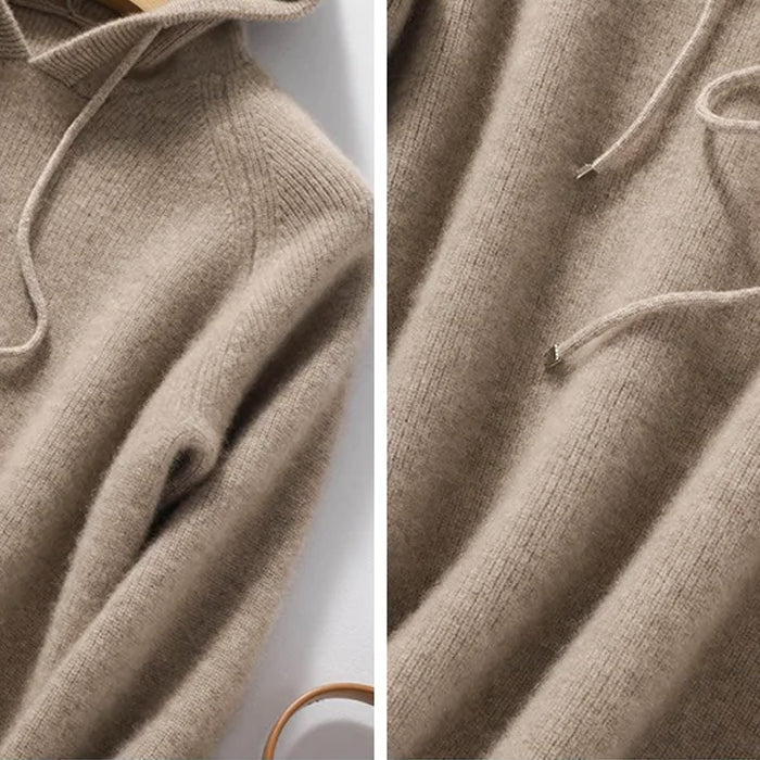 Ribbed Hoodie - Relaxed Knit