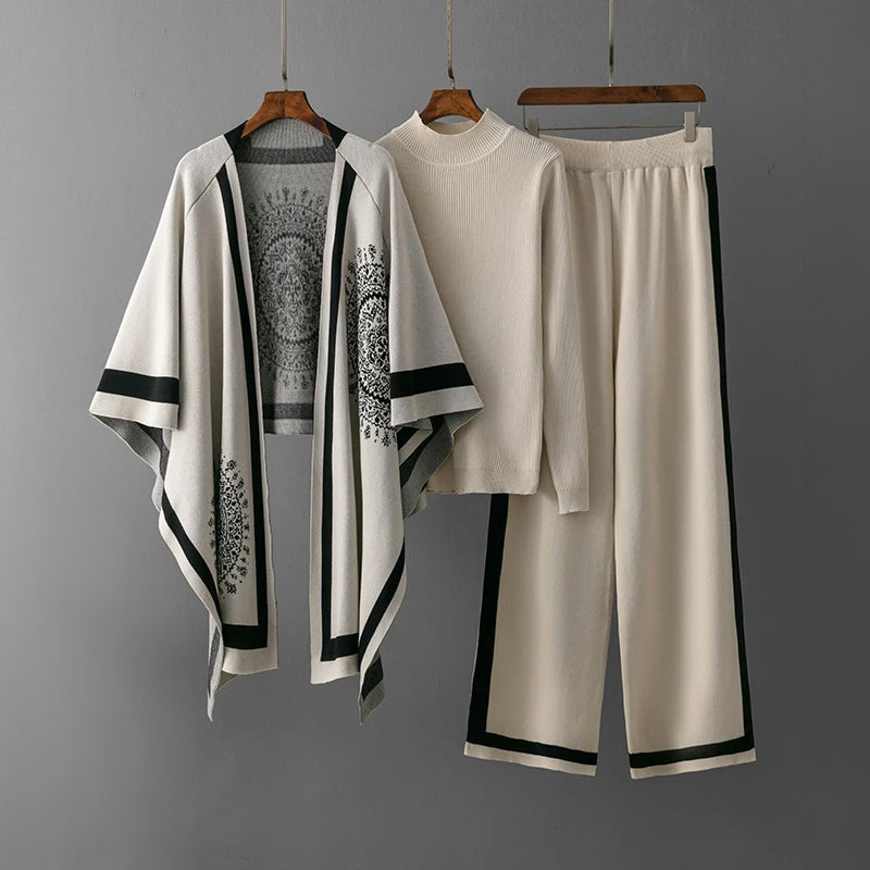 3 Piece Knit Set - Elegant Viretti Milano