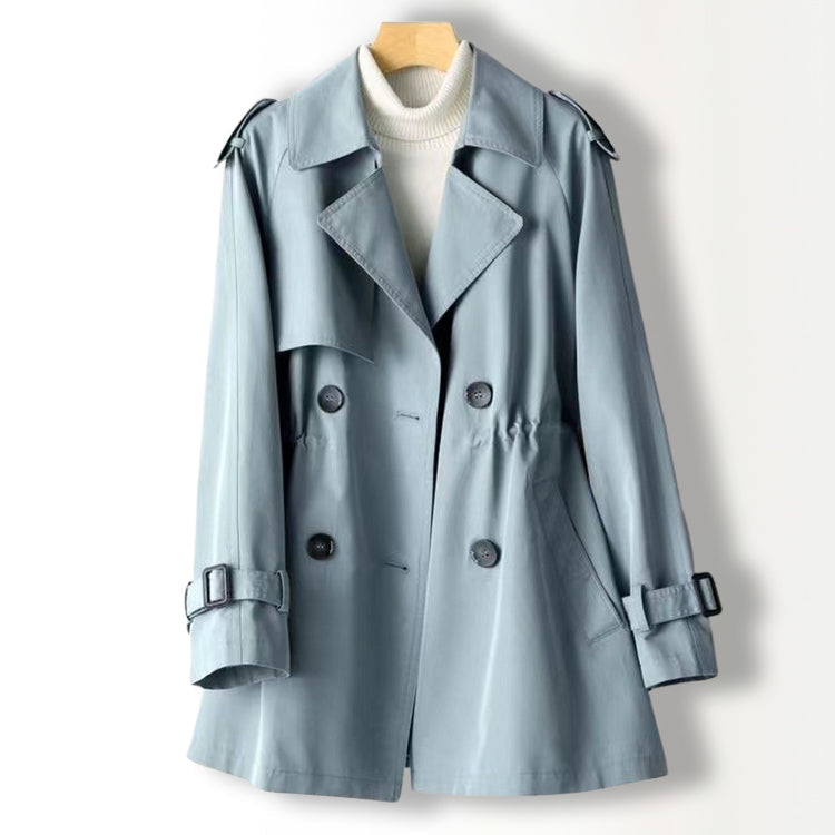 Chic Trench Coat | Functional Cuff Straps