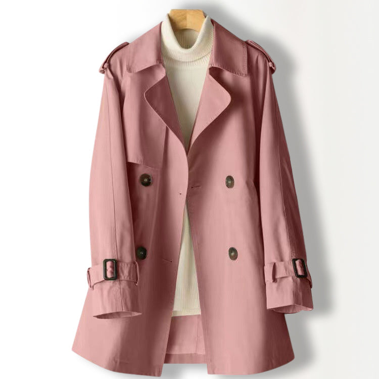 Chic Trench Coat | Functional Cuff Straps