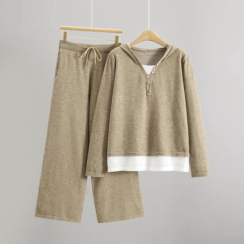 Knitted Tracksuit Set – Soft Knit Loungewear