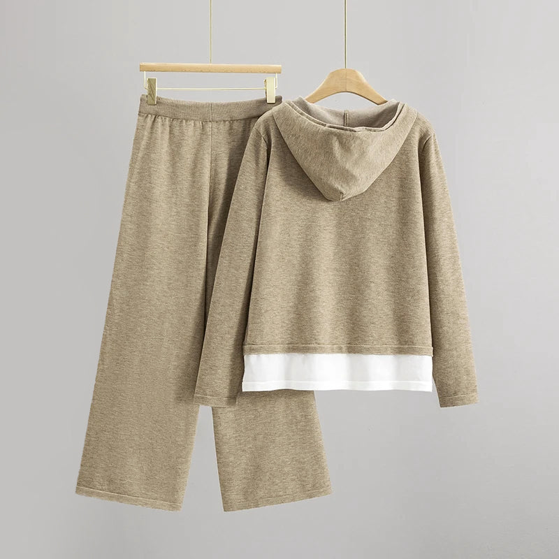 Knitted Tracksuit Set – Soft Knit Loungewear