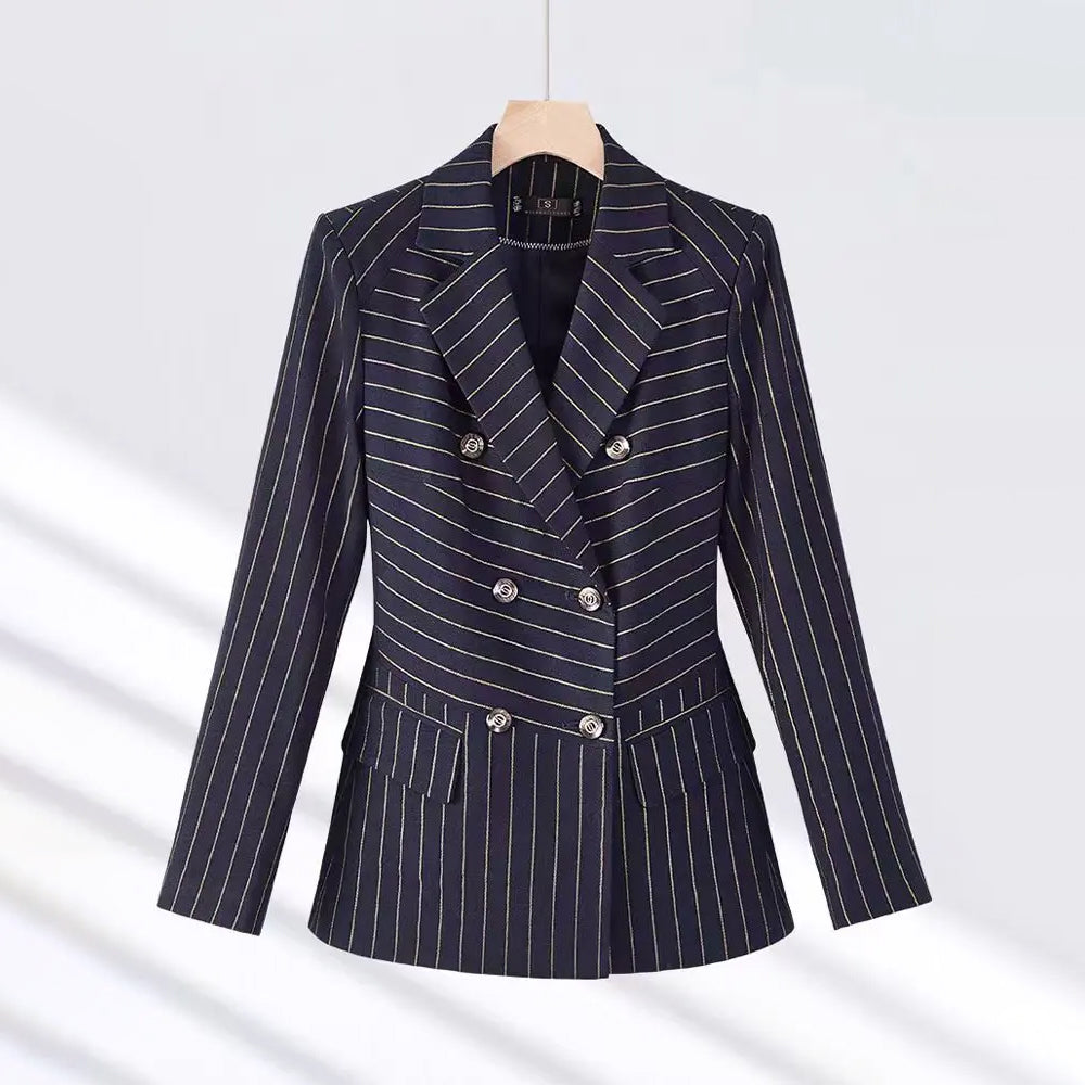 Regal Stripe Set Sophisticated Power Suit