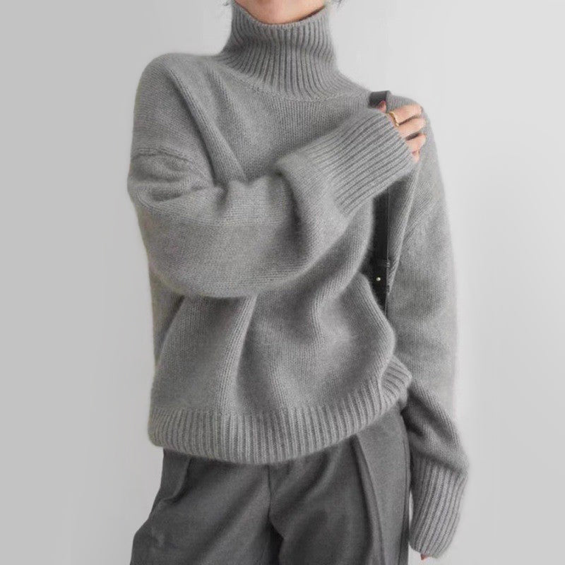 Soft Knit Turtleneck Sweater - Cozy Autumn Fit
