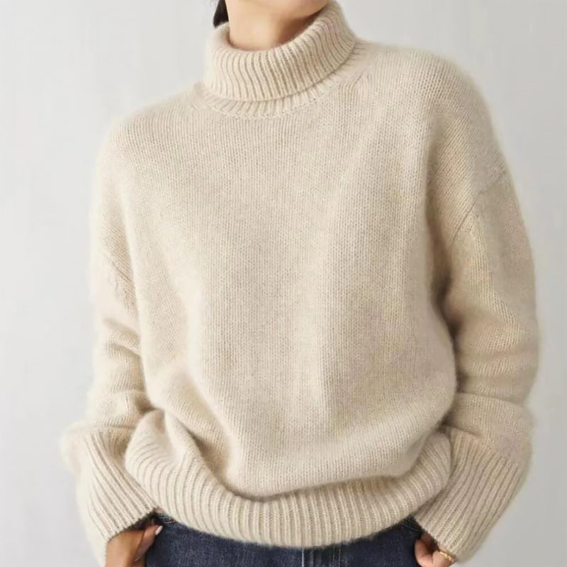 Soft Knit Turtleneck Sweater - Cozy Autumn Fit