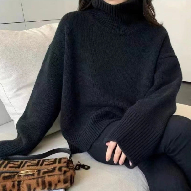 Soft Knit Turtleneck Sweater - Cozy Autumn Fit