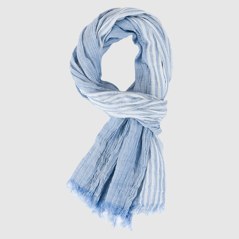 Lightweight Striped Scarf | Viscose Blend