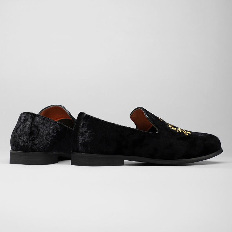 Velvet Loafers Calais Green | Luxury Men's Slip-On Shoes | Viretti Milano