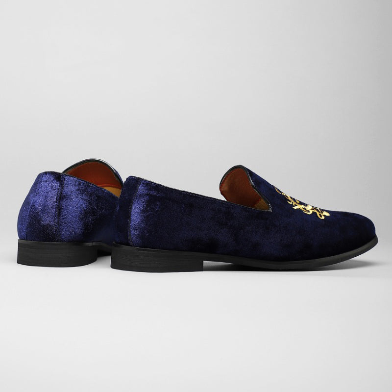 Velvet Loafers Calais Green | Luxury Men's Slip-On Shoes | Viretti Milano