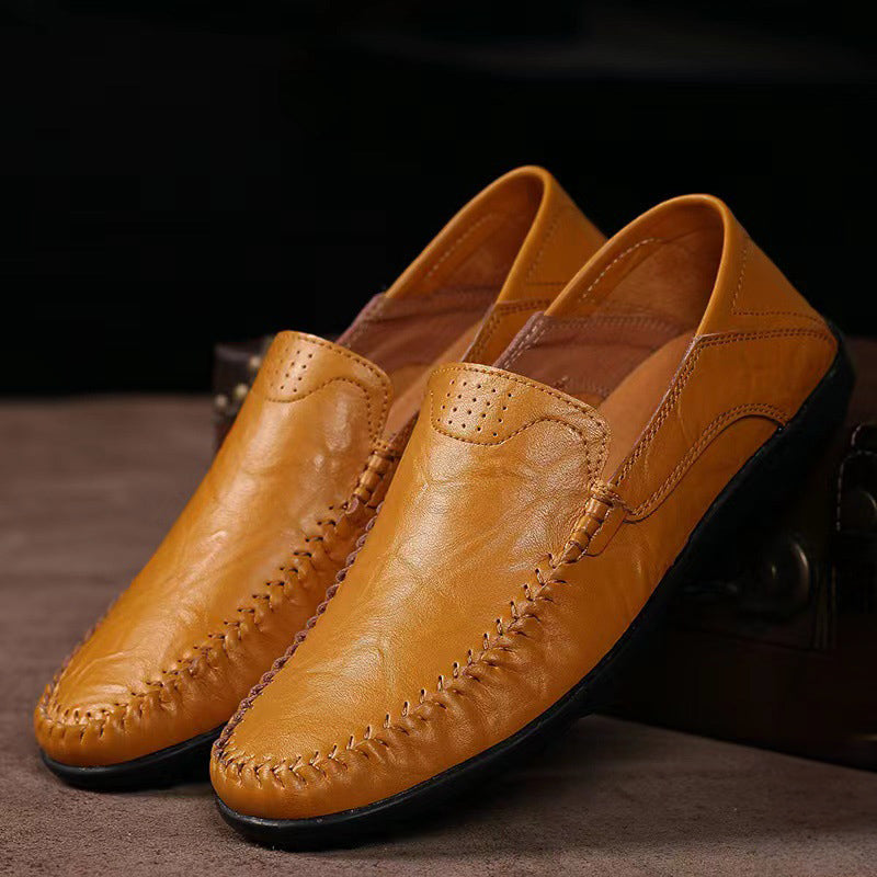 Italian Leather Loafers | Stylish Green Slip-On Dress Shoes | Viretti Milano