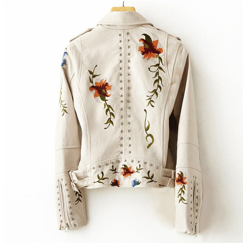 Retro Blossom Jacket | Floral Embroidered