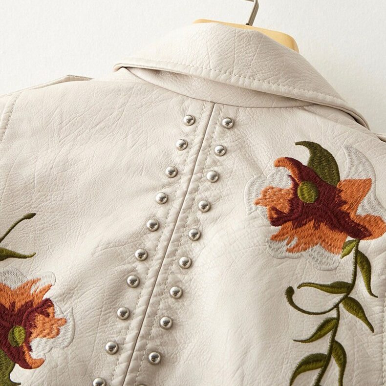 Retro Blossom Jacket | Floral Embroidered