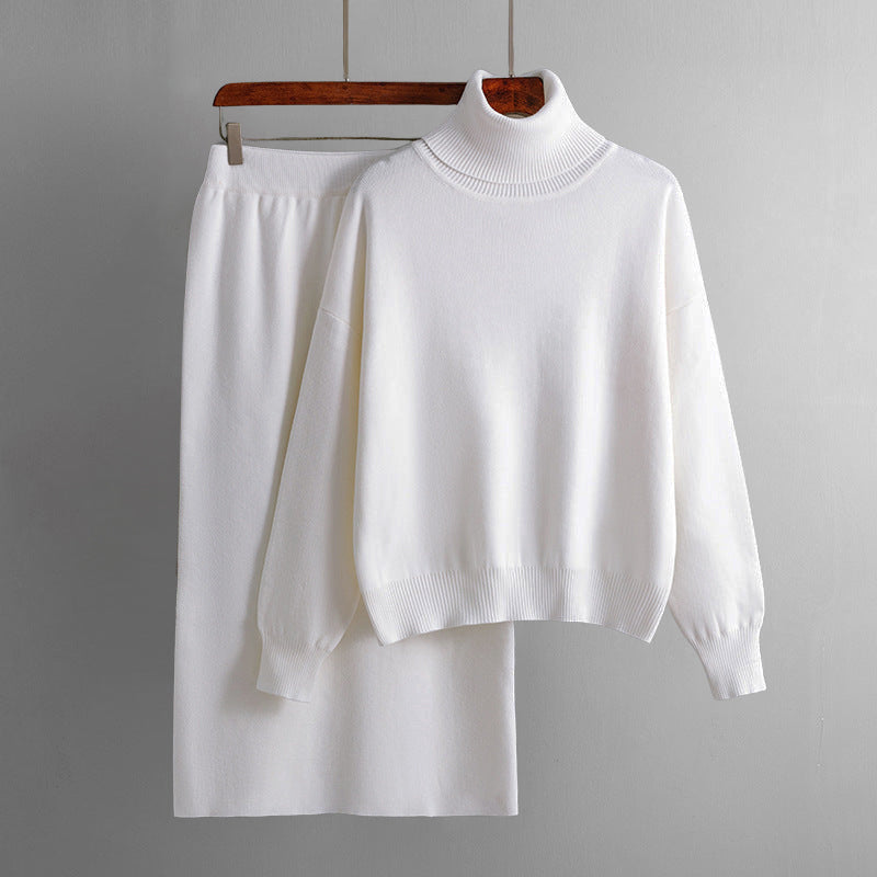 Urban Grace Set – Midi Skirt & Turtleneck