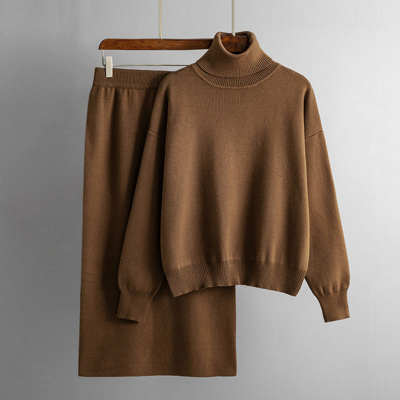 Urban Grace Set – Midi Skirt & Turtleneck