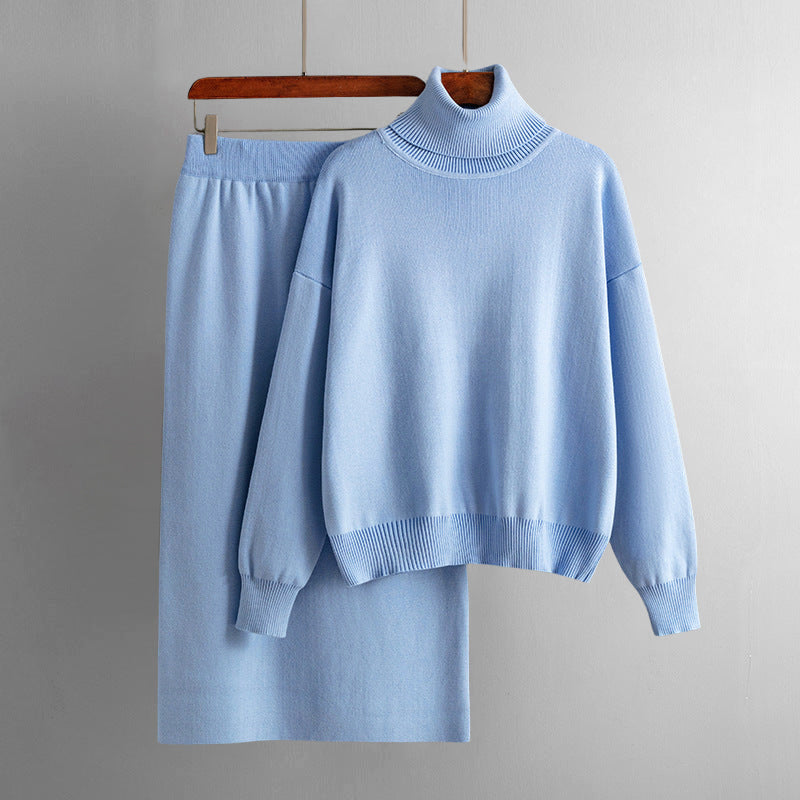 Urban Grace Set – Midi Skirt & Turtleneck