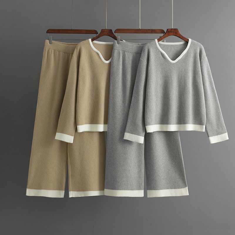 Relaxed Fit Knit Set - Luxe Lounge