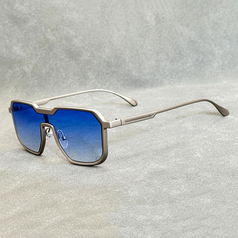 Blue Metal Sunglasses – Stylish Protection