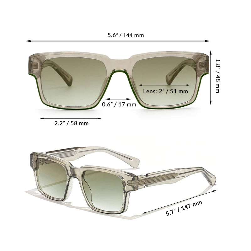 Urban Edge Sunglasses | Square Designer Shades