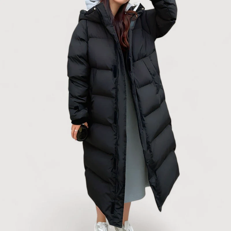 Extra-Long Puffer Coat Women’s Winter