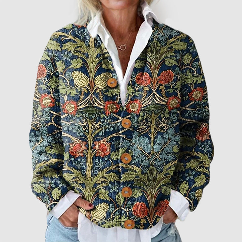 Floral Button-Front Cardigan Women’s