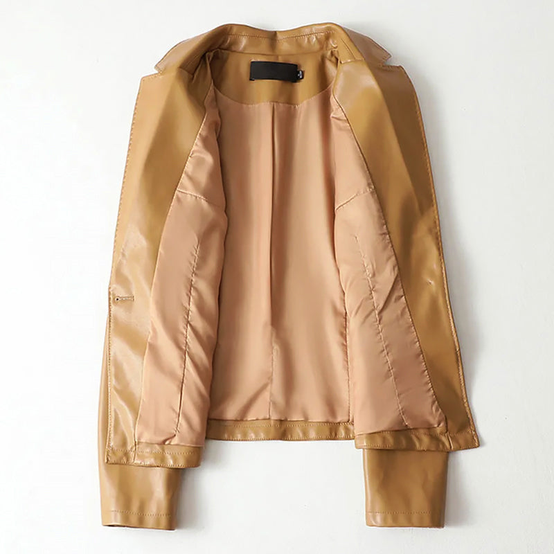 Women Leather Blazer – Genuine Tailored Jacket