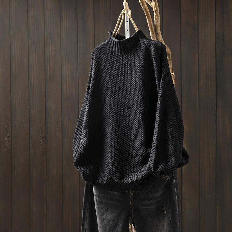 High Neck Sweater – Wool Blend