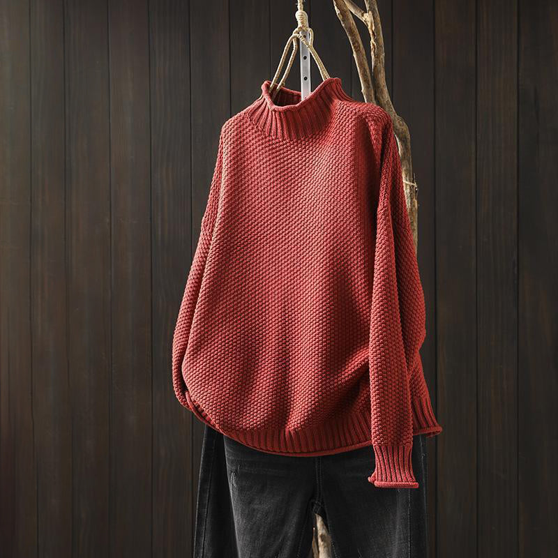 High Neck Sweater – Wool Blend