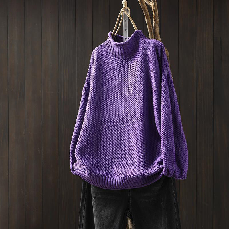 High Neck Sweater – Wool Blend