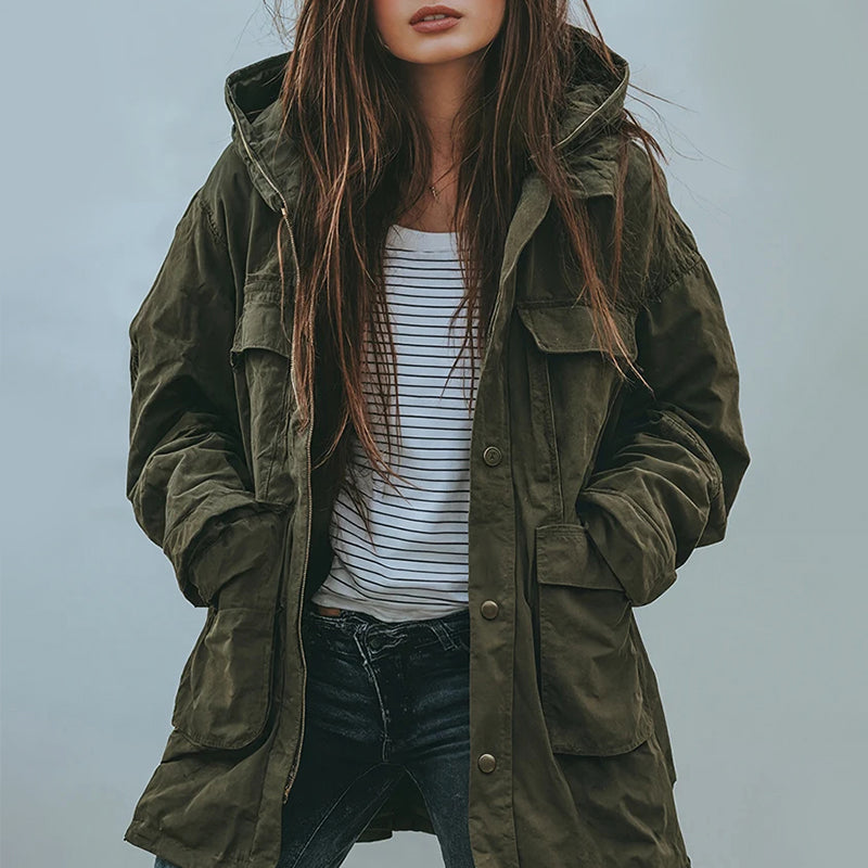 Women's Hooded Jacket – Casual Relaxed Fit