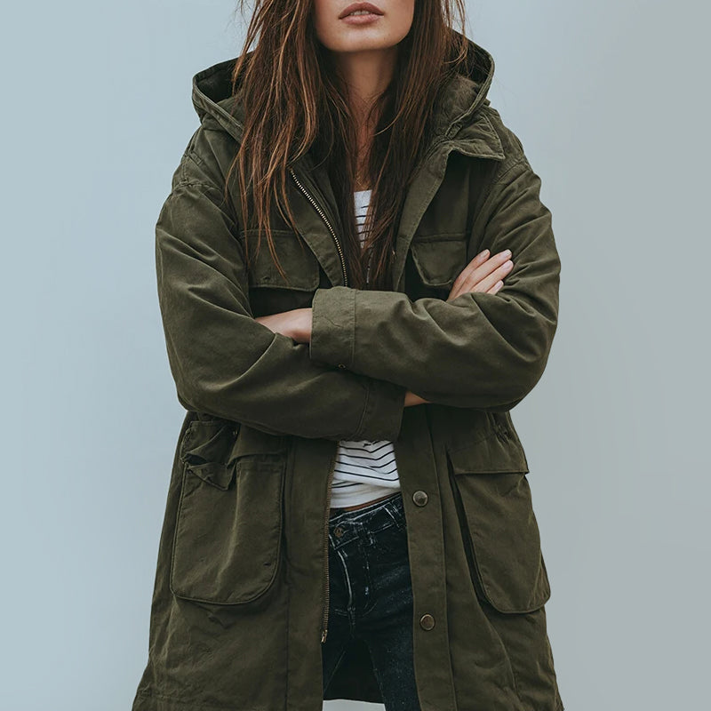 Women's Hooded Jacket – Casual Relaxed Fit