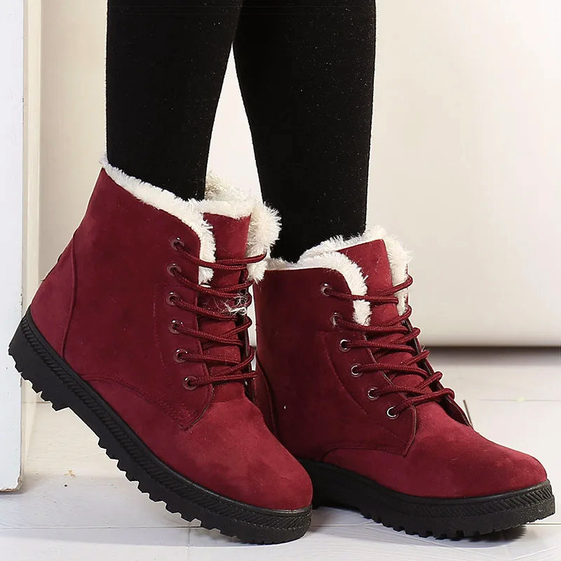 Winter Ankle Boots | Lace-Up Women’s